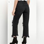 We The Free Free People Distressed Black Maggie Jeans sz 29 Photo 5