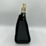 Henri Bendel Marquis Mini Haircalf Floral Appliqué Satchel Sequin Beaded Photo 4