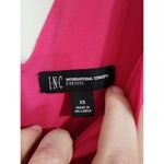 I.N.C International Pink Women XS V Neck Mini Long Sleeve Barbie Shift Dress Photo 2