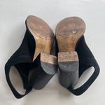 Vince Camuto  Lavette‎ Perforated Peep Toe Pumps Black Suede Womens Size 9.5M Photo 5