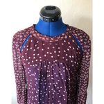 Isabel Marant  Maroon Shoulder Slits Crew Neck Blouse Photo 0