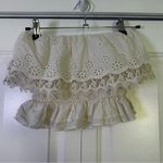 American Eagle  Eyelet Off-Shoulder Crop Top – Size XXS Photo 0