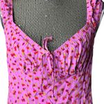 Wild Fable  baby doll mini dress tunic pink floral roses size medium Photo 1