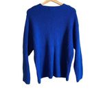 Something Navy wool blend v neck sweater Photo 1