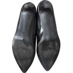 Nine West Black Leather Pointed Toe Kitten Heels Elise Pumps Womens Size 8.5M Photo 1