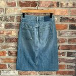AMO Denim Jean Midi Skirt in Woodland Blue Size 00 Photo 5