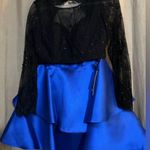 Two Piece Homecoming / Prom Dress Blue Photo 0