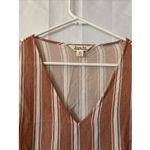 Krazy Kat  Women Medium Top Blouse Long Sleeve Bell Stripe V-Neck Adult Fit‎ Photo 2