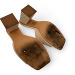 Boohoo Cream Open-Toe Block Heels Photo 3