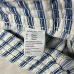 American Eagle  High Rise Taper Cotton Pants Striped Size 6 Photo 4