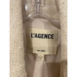 L'Agence  Brooke Blazer Womens 2 White Boucle Double Breasted Cropped Jacket Photo 2