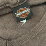 Harley Davidson Waffleknit Graphic Hoodie Brown Size XL Photo 2