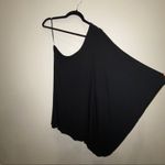 EXPRESS  Dress black Mini one shoulder long flutter sleeve Size Small Photo 2