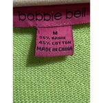Bobbie Bell Bright Green Dog Novelty Cardigan Sz M St Bernard & Spaniel in Dogho Size M Photo 3