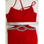 Speechless  Rhinestone Trim Cutout Mermaid Gown In Red. Size 3. NWOT Photo 6
