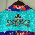 Soft Surroundings  Hermosa Floral Embroidered Tunic Top Blouse Long Sleeve PS Photo 5