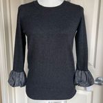 Forever 21 XXI Angora Blend Taffeta Cuff Sweater (Charcoal Gray) - Small Photo 0
