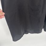 Topshop  Black Satin Long Midi Dress Floral Embroidery Size 2 Formal Photo 9