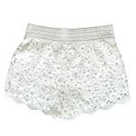 Sans Souci Eyelet Shorts Pull On Womens Size Small White Casual Boho Chic Photo 1