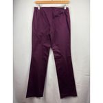 Women’s MODA International Size 8 Plum Straight Leg Slacks Purple Photo 2