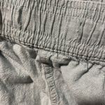 Cynthia Rowley  Pants Womens Large Linen Light Blue Wide Leg Pull On Crop Modest Photo 7