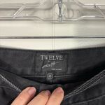 Twelve By Twelve Twelve by On Twelfth Black Denim Straight Leg Button Fly Crossover Waist Jeans Photo 3