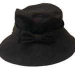 Coach  Black Bucket Hat with Bow Authentic Size Small P/S EUC #7787 Photo 0