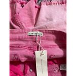 luvamia Crossover Waist Denim Shorts Size S Pink (Snow Wash) New With Tag Photo 5