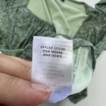 Lulus Bodysuit Womens Medium Green Major Aesthetic Sage Green Ditsy Floral Mesh Photo 5