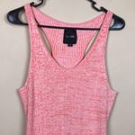 Le Ore Women’s Rimini Ribbed Knit Pink Mother Pearl Buttons Racerback Tank Dress Size M Photo 1