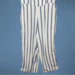 Old Navy Pinstripe Cropped Square Neck Jumpsuit w/ Adjustable Straps, Medium Photo 3