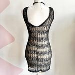 Wet Seal Vintage Y2K Black Lace Dress Sheer Grunge‎ Victorian Gothic Dark Academia Small Photo 2