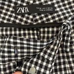 ZARA Gingham Ankle Workwear Pant Photo 7