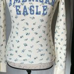 American Eagle  Outfitters Womens XS Top Floral Thermal Waffle Knit Long Sleeve Photo 5