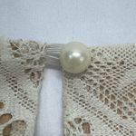 Bailey blue Cream Sleeveless Laser Cut Lace Overlay Fully Lined Dress XL Cream Photo 6