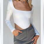 Princess Polly Off-White Long Sleeve Bodysuit Photo 0