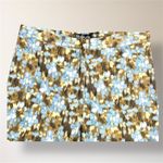 Style Company 8P Blue Olive Abstract Cotton Cropped Pants Casual Artsy Boho Photo 6