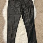 Sophia faux leather zipper bottom Jeggings Black Size 14 Photo 1