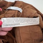 ZARA Size XS Trouser Pants High Waist Darted Pleated Linen Blend Crop NO BELT Photo 11