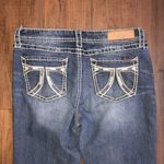 Seven7  Women's Boot Cut Jeans in Distressed Blue Photo 8
