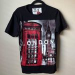 Protect Your London Shirt Womens Small Black Trolley Telephone Box Ladies Photo 0