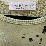 Jess & Jane Women's Bora Bora Mineral Washed Mesh Contrast Cotton Tunic Citrus Green Photo 4