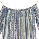 Tori Richard  Women's Dress Sz S Boho Off the Shoulder Strapless Cotton Mini Photo 1