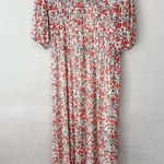 ZARA  Floral Smocked Mesh Maxi Dress NWT NEW Small Photo 0