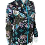 Sport Savvy Printed Patchwork French Terry Jacket Black Small NWOT Photo 6