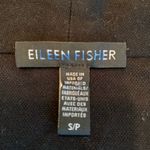 Eileen Fisher  Black Open Front Long Sleeve Knit Cardigan Top Size S Small EUC Photo 4