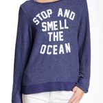 Wildfox RARE blue baggy beach jumper sweatshirt XS Photo 4