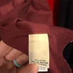 L.L.Bean  woman’s small button down shirt maroon heart motif Photo 8