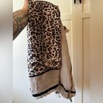 Marella Women’s Leopard Square Neckerchief Scarf Tan Photo 1