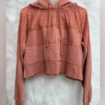 Free People piper pierced cropped hoodie burnt orange Photo 3